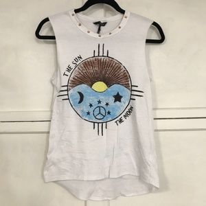 NOLLIE studded moon and Stars tank